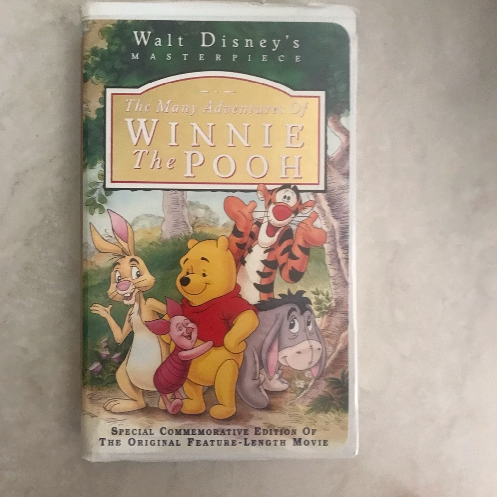 Vintage disney winnie the pooh vhs